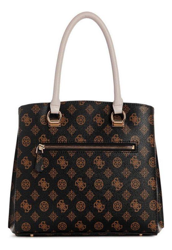 Cartera Guess Mujer Noelle Grlfriend Satchel Café-2