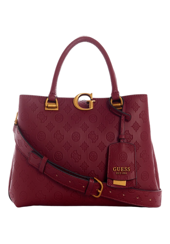 Cartera Guess Mujer G Vibe Girlfriend Satchel Rojo-0