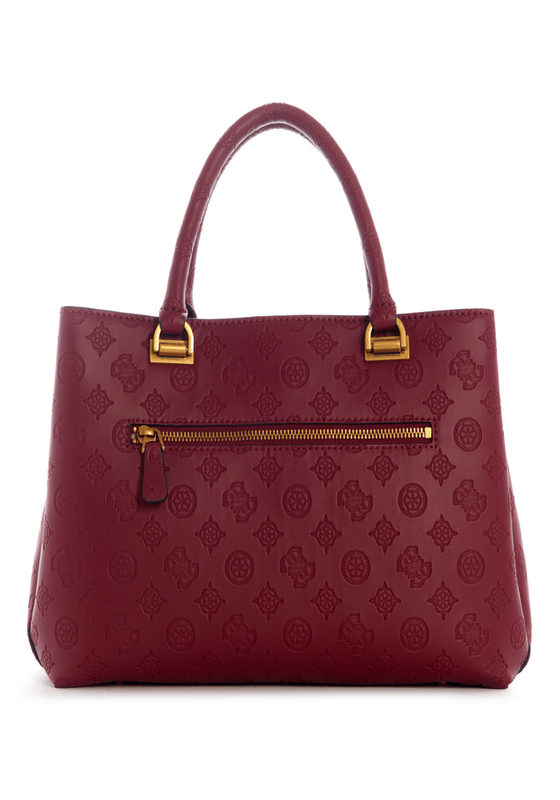 Cartera Guess Mujer G Vibe Girlfriend Satchel Rojo-1