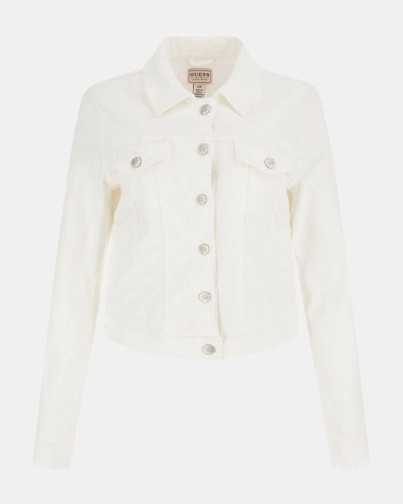 Chaqueta Guess Mujer Sexy Trucker Jacket Blanco-6