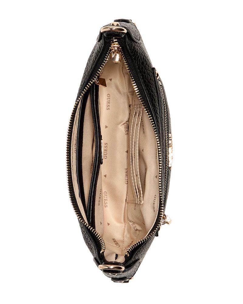 Mini Cartera Guess Mujer Marsha Mini Crossbody Negro-2