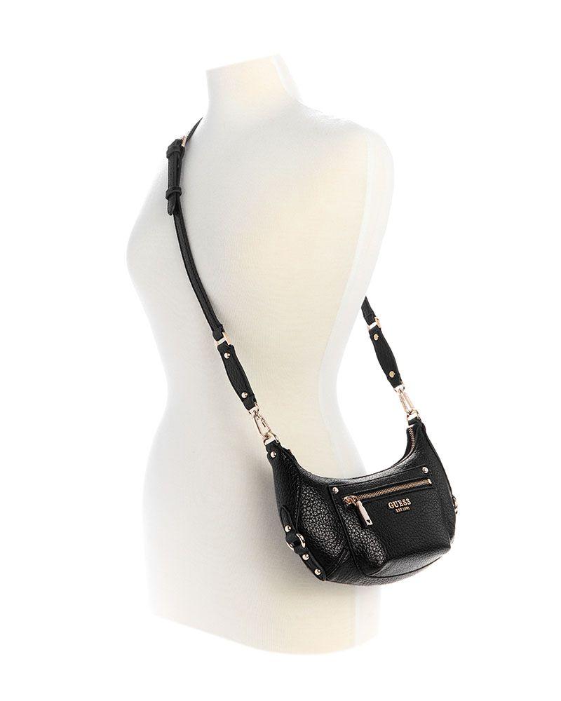 Mini Cartera Guess Mujer Marsha Mini Crossbody Negro-4