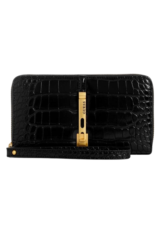 Billetera Guess Mujer James Slg Large Zip Around Negro-0