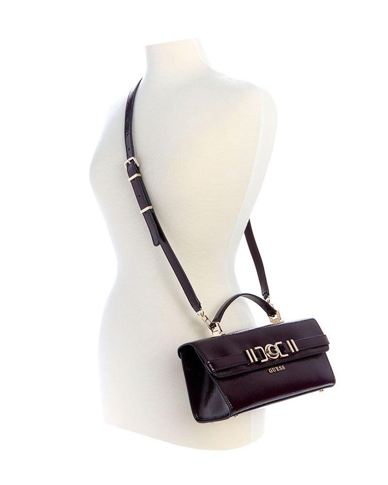 Cartera Guess Mujer Cirene Handle Flap Burdeo-4