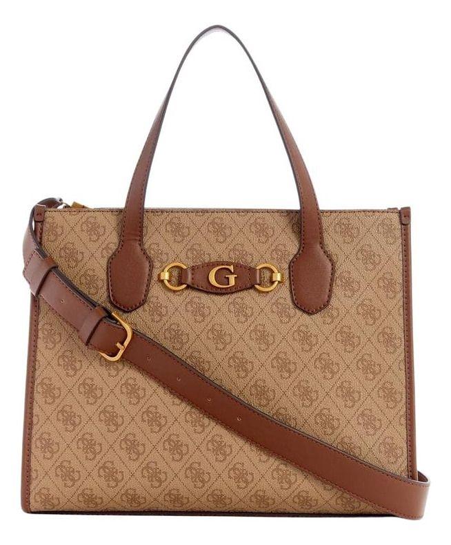 Cartera Guess Mujer Izzy 2 Comp Tote Café-0