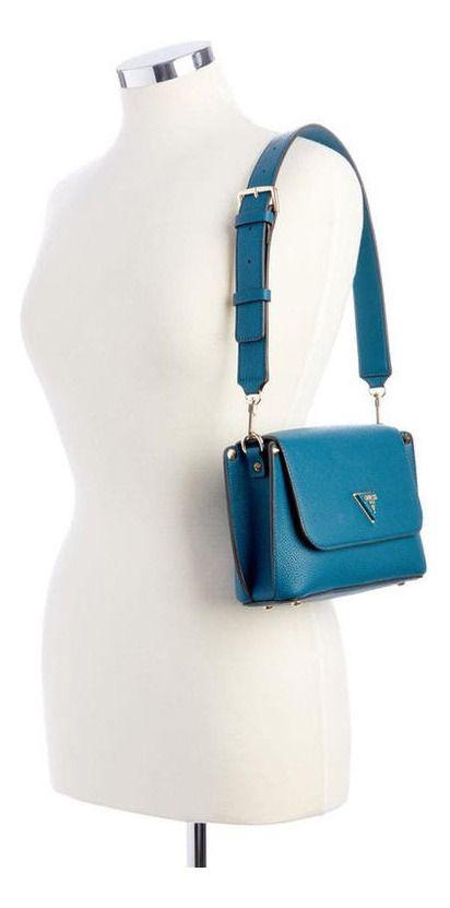 Cartera Guess Mujer Meridian Flap Shoulder Bag Verde-4