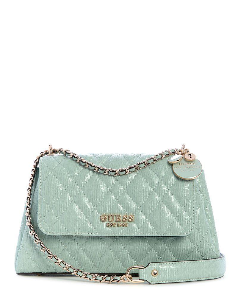 Cartera Guess Mujer Isemay Convertible Xbody Flap Celeste-0