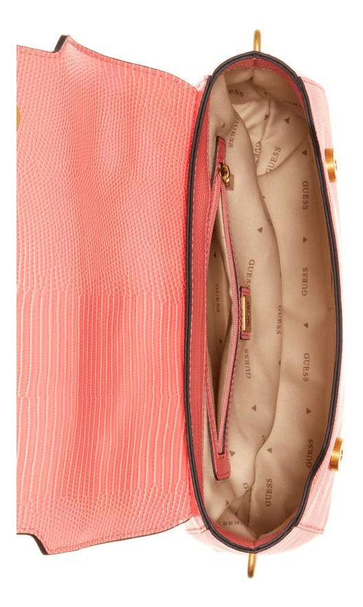 Cartera Guess Mujer Tiberia Top Handle Flap Rosado-3