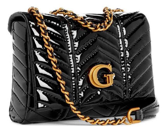 Mini Cartera Guess Mujer Lovide Convrtbl Xbdy Flap Negro-1