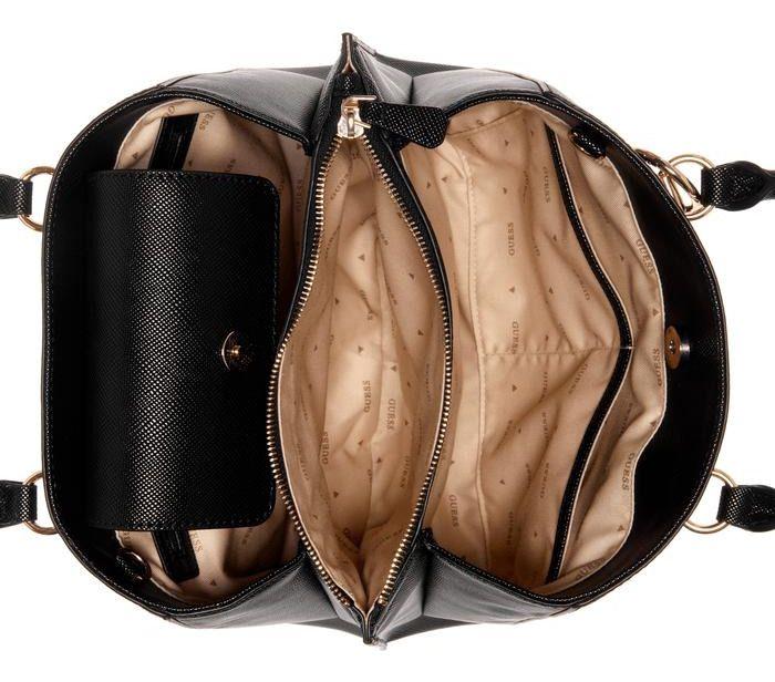 Cartera Guess Mujer Noelle Girlfriend Satchel Negro-3