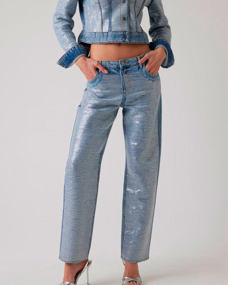 Jeans Guess Mujer Jil Boyfriend Azul-0