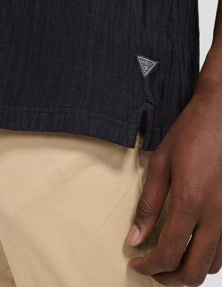 Polera Loose Fit Ss Cn Knit Azul-2