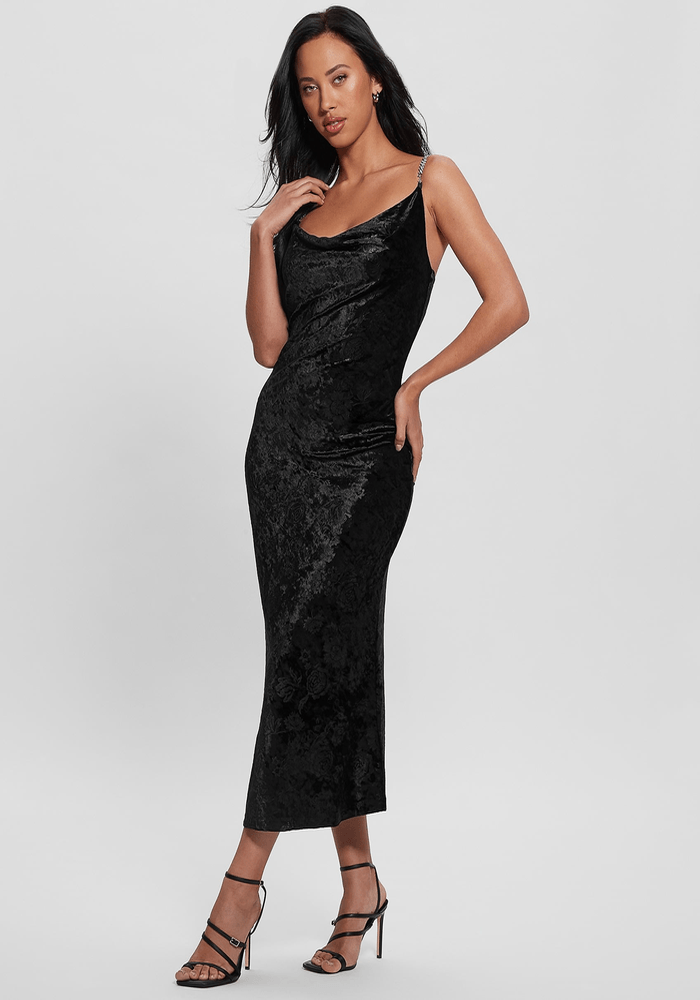 Vestido Guess Mujer Aida Straps Dress Negro-1