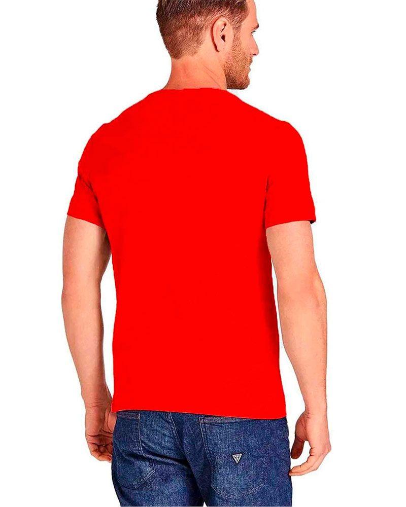 Polera Guess Hombre Cn Ss Core Original Logo Tee Rojo-1