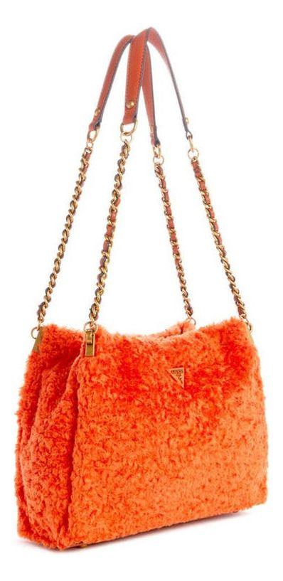 Cartera Guess Mujer Maranta Small Shoulder Satchel Naranja-1