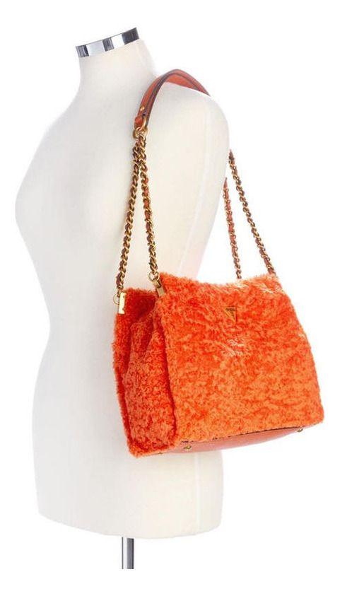 Cartera Guess Mujer Maranta Small Shoulder Satchel Naranja-4