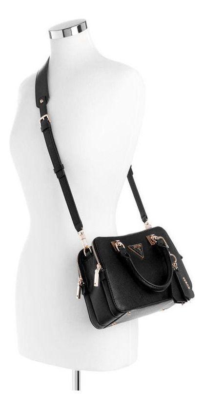 Cartera Guess Mujer Brynlee Small Status Satchel Negro-4