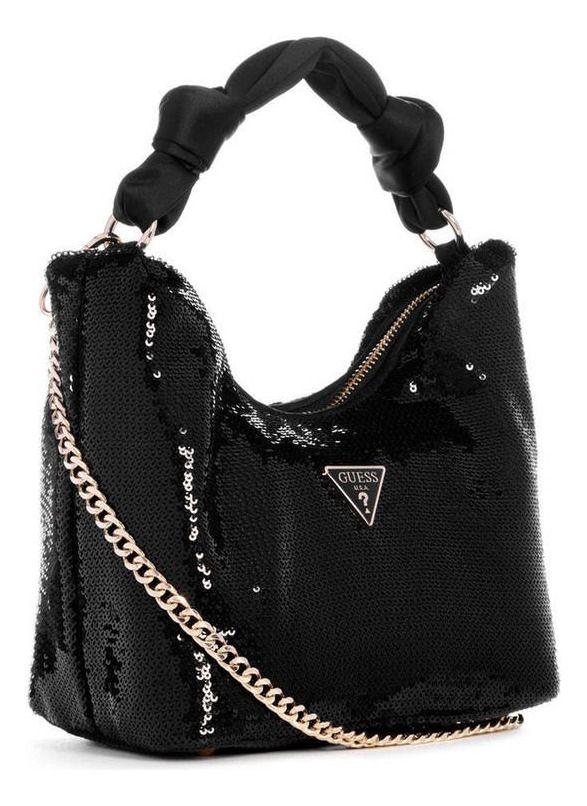 Cartera Guess Mujer Velina Hobo Negro-1