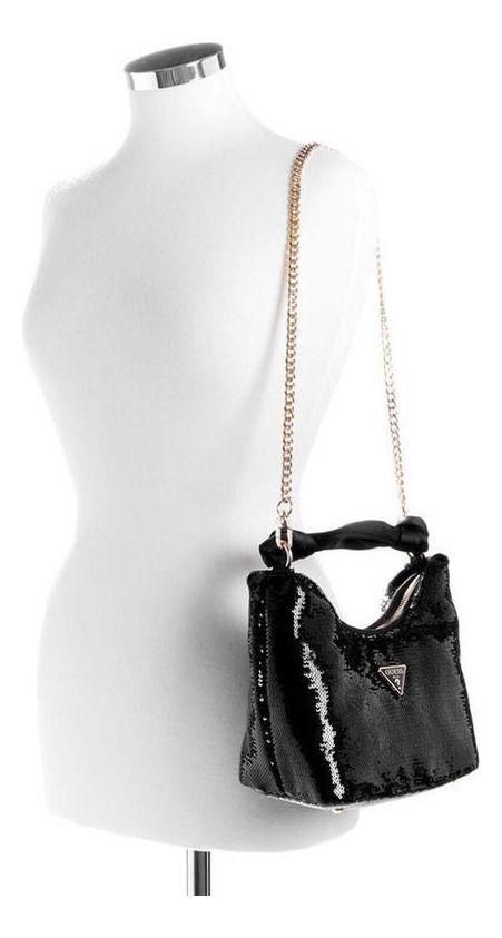 Cartera Guess Mujer Velina Hobo Negro-4