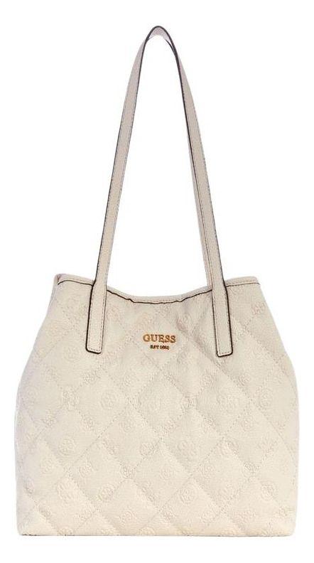 Cartera Guess Mujer Vikky Tote Crema-0