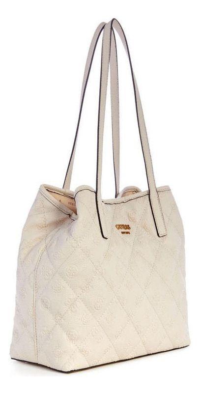 Cartera Guess Mujer Vikky Tote Crema-1