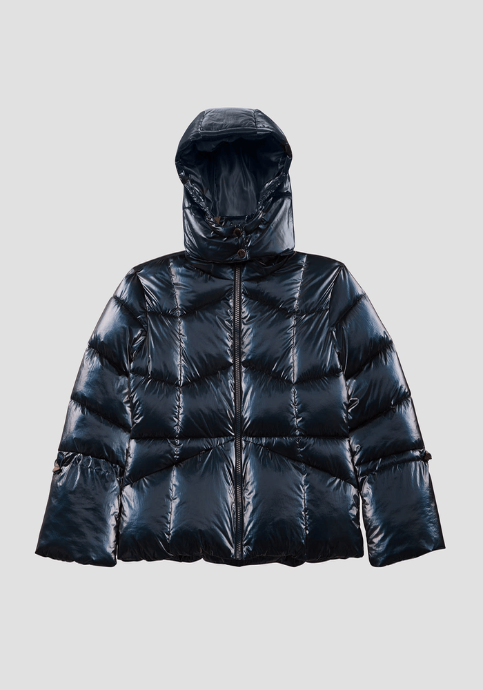 Chaqueta Guess Mujer Paloma Short Puffa Jacket Azul-1