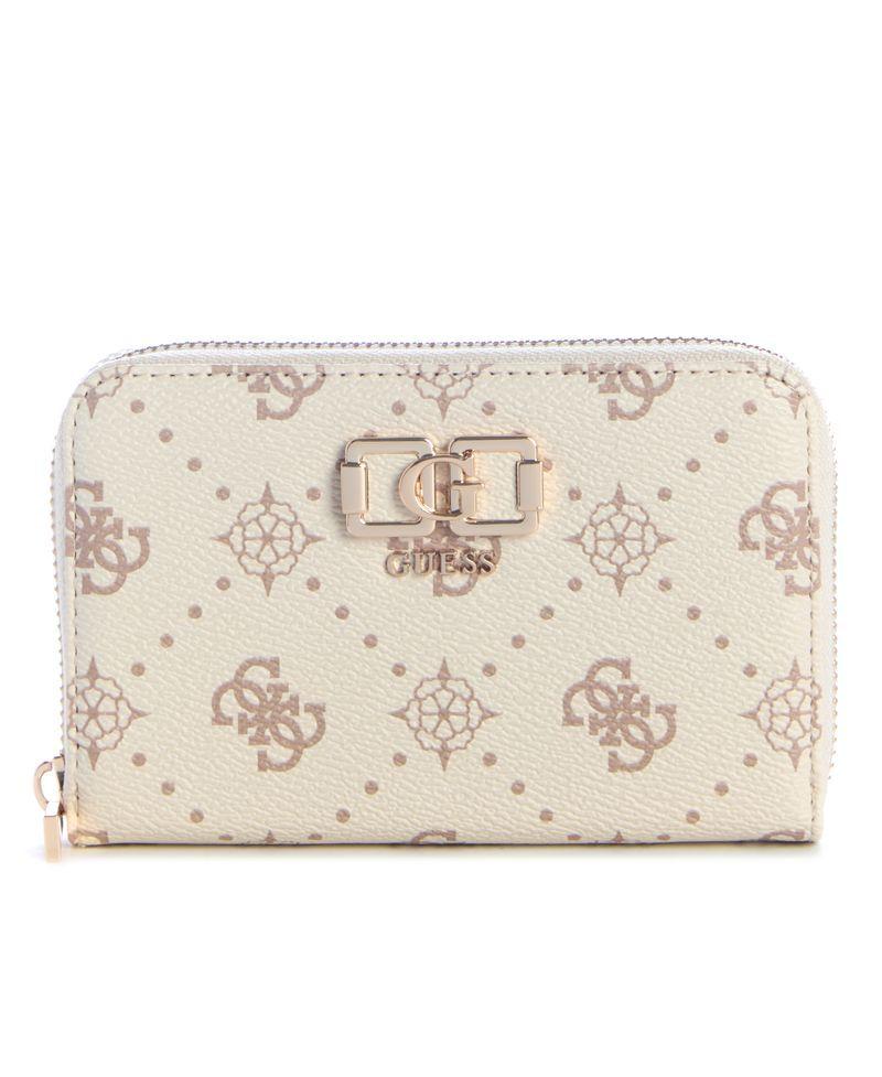Billetera Emelie Logo Slg Med Zip Around Beige-0