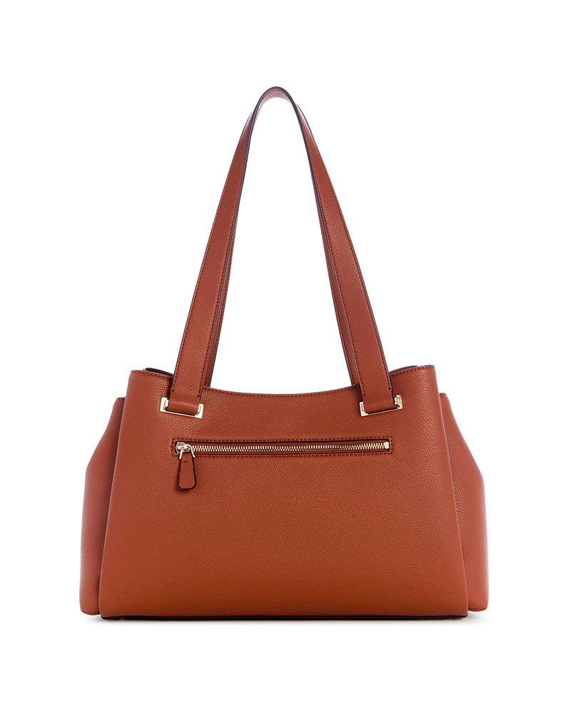 Cartera Guess Mujer Evie Girlfriend Carryall Café-2