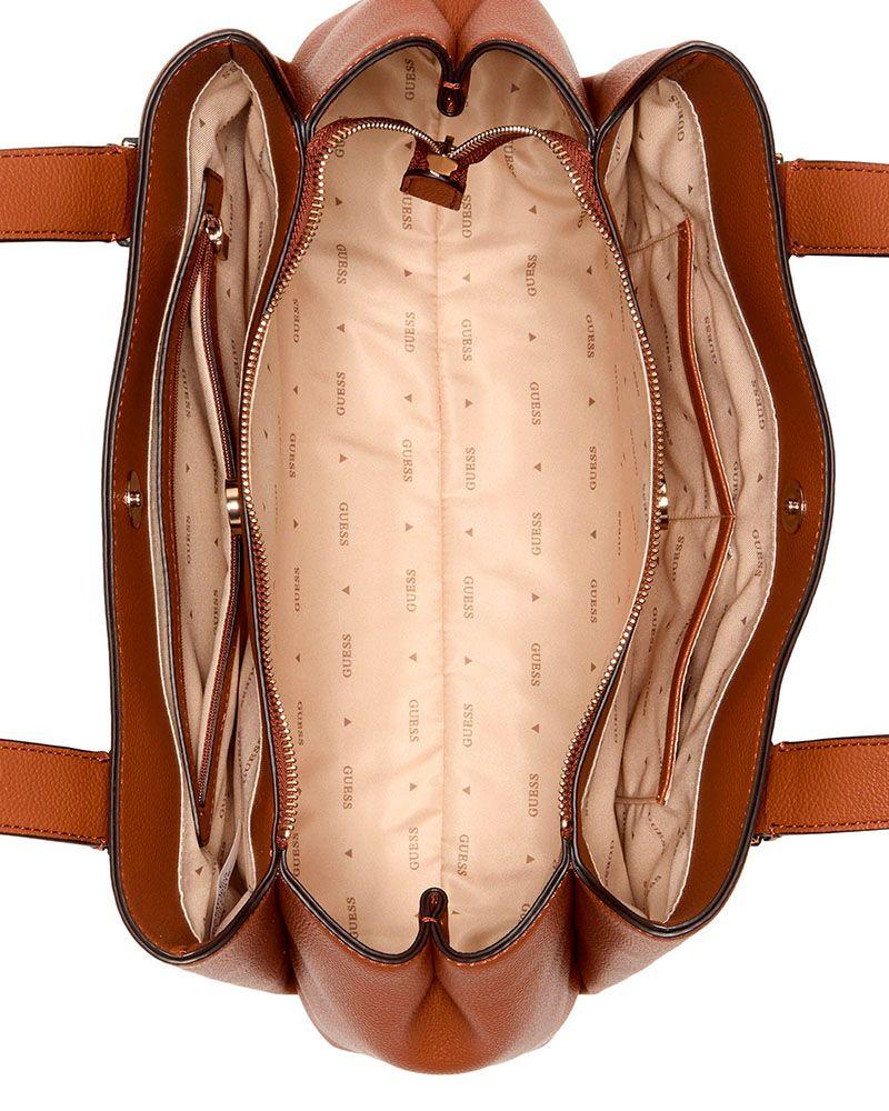 Cartera Guess Mujer Evie Girlfriend Carryall Café-3