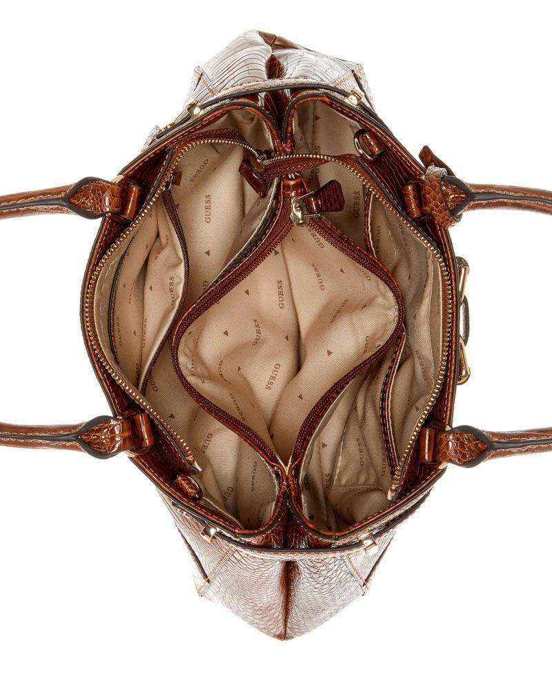 Cartera Silvye Luxury Satchel Marrón O-3