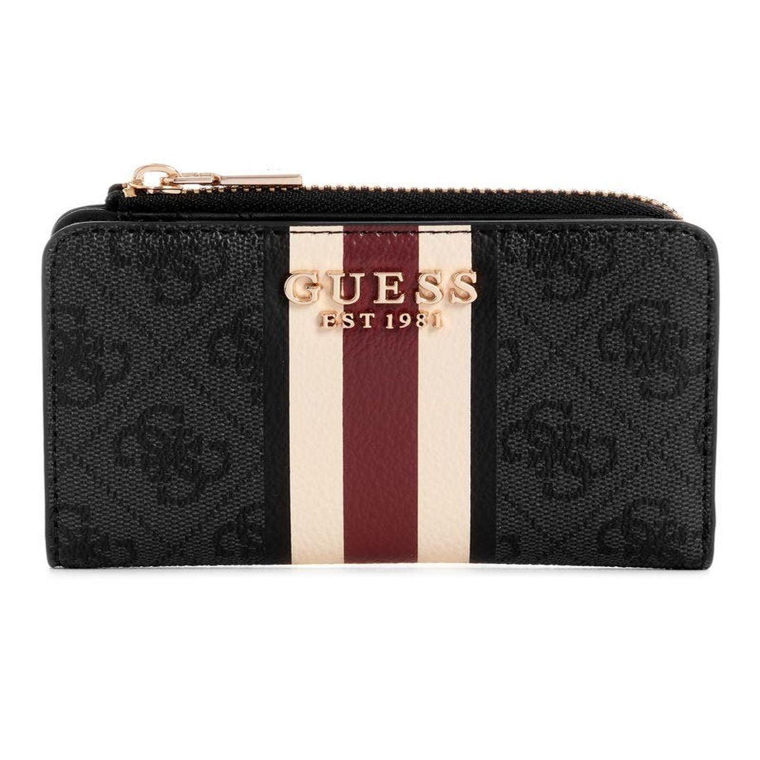 Billetera Guess Mujer Laurel Slg Zip Arnd Card Case Gris-0