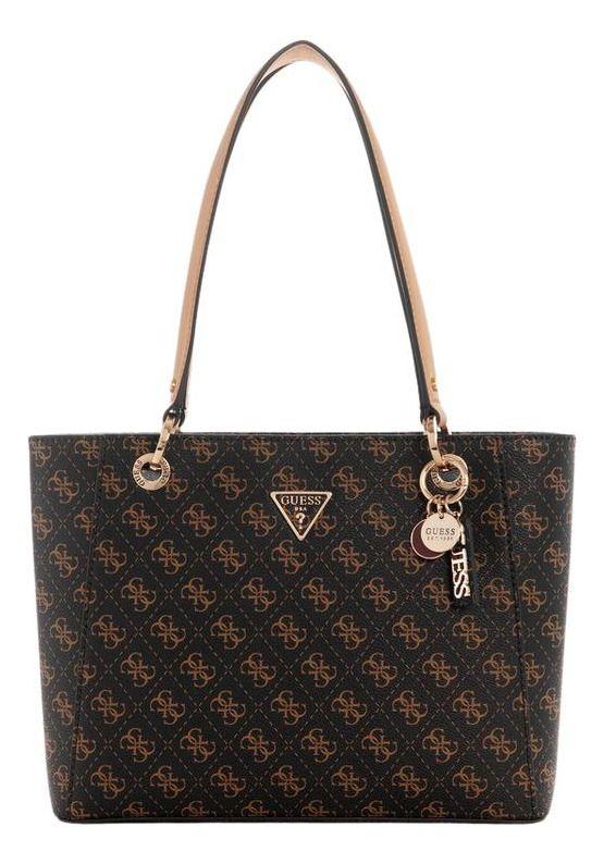Cartera Guess Mujer Noelle Small Noel Tote Café Oscuro-0