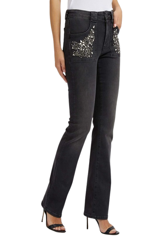 Jeans Guess Mujer Fashion Prem Denim Negro-0