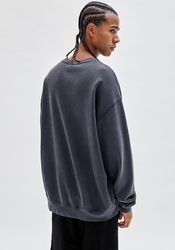 Poleron Guess Hombre Go Baker Logo Crewneck Negro-4