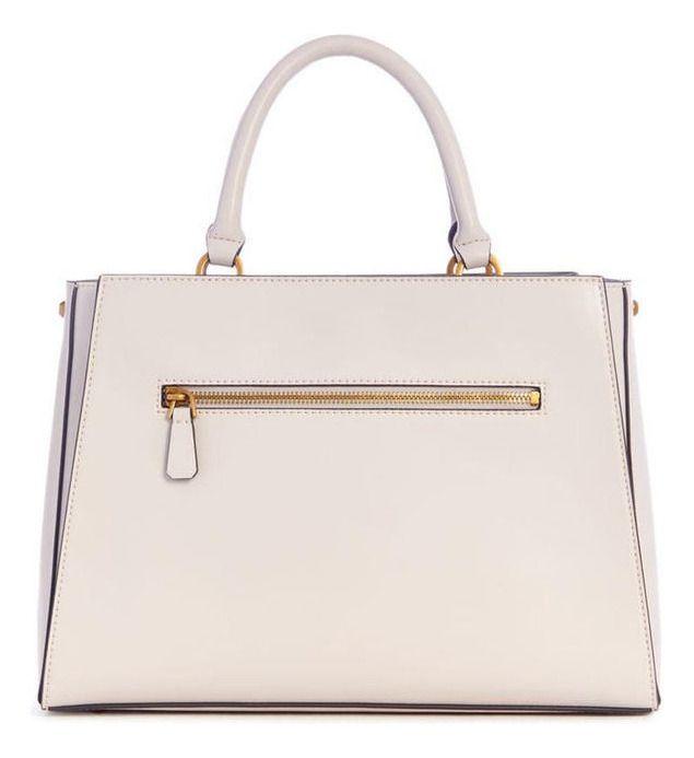 Cartera Guess Mujer Fleet Girlfriend Satchel Crema-2
