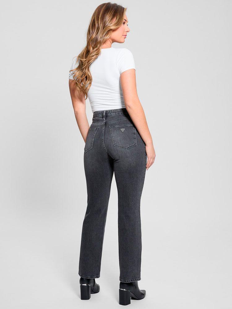 Jeans Guess Mujer 80S Straight Gris-2