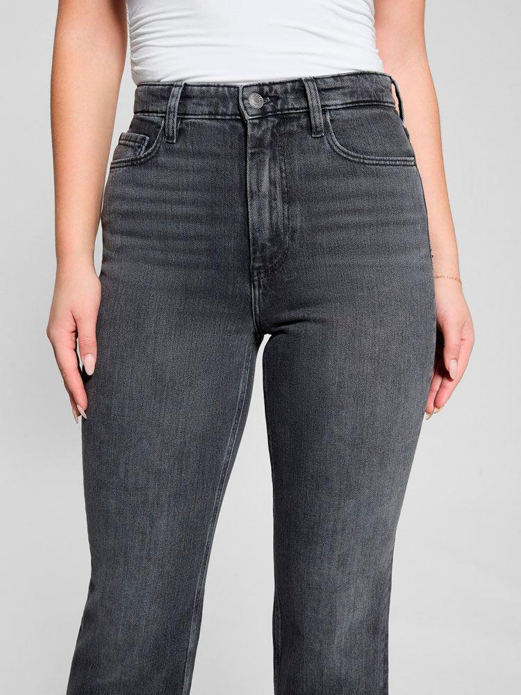 Jeans Guess Mujer 80S Straight Gris-3