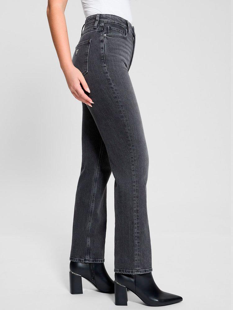 Jeans Guess Mujer 80S Straight Gris-5