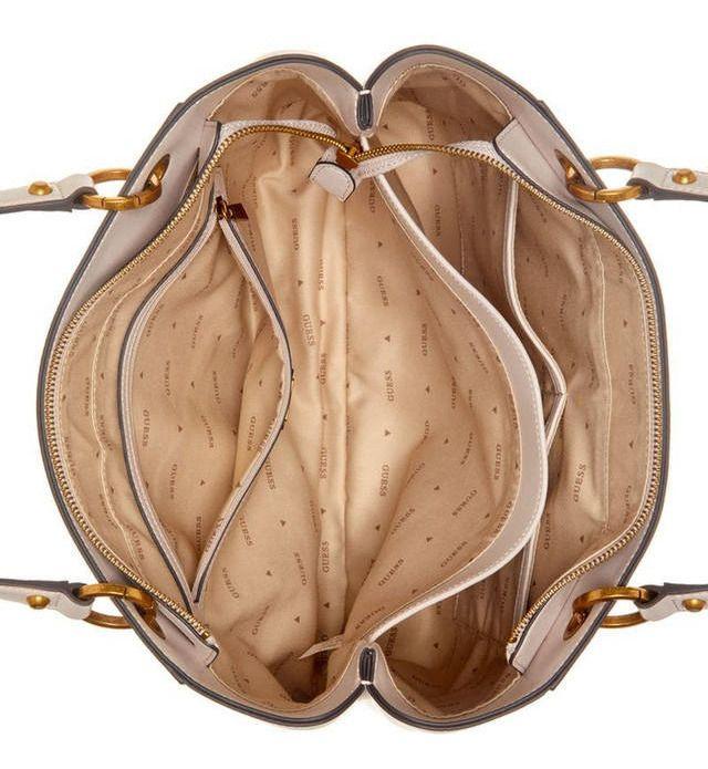 Cartera Guess Mujer Fleet Noel Tote Crema-3