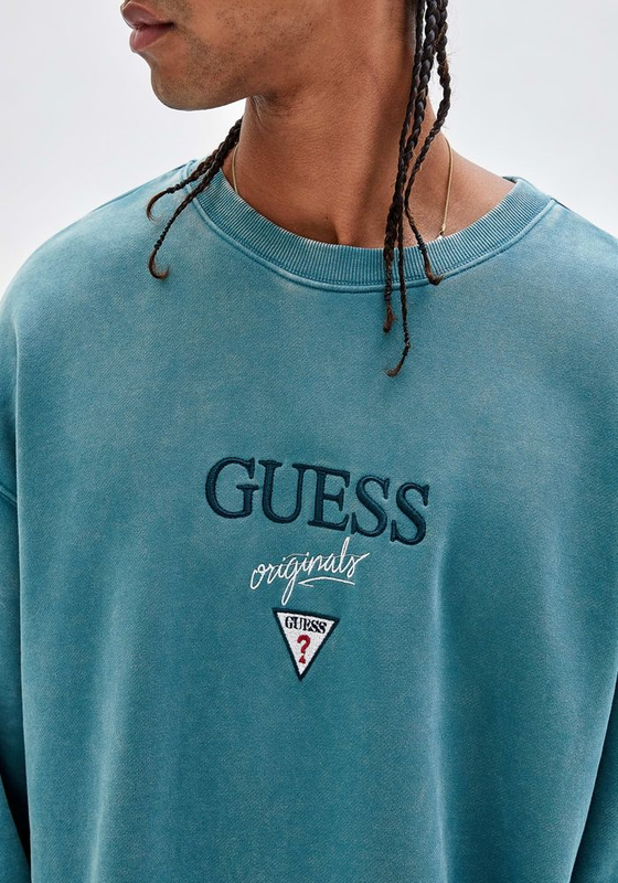 Poleron Guess Hombre Activewear Tops Azul-2