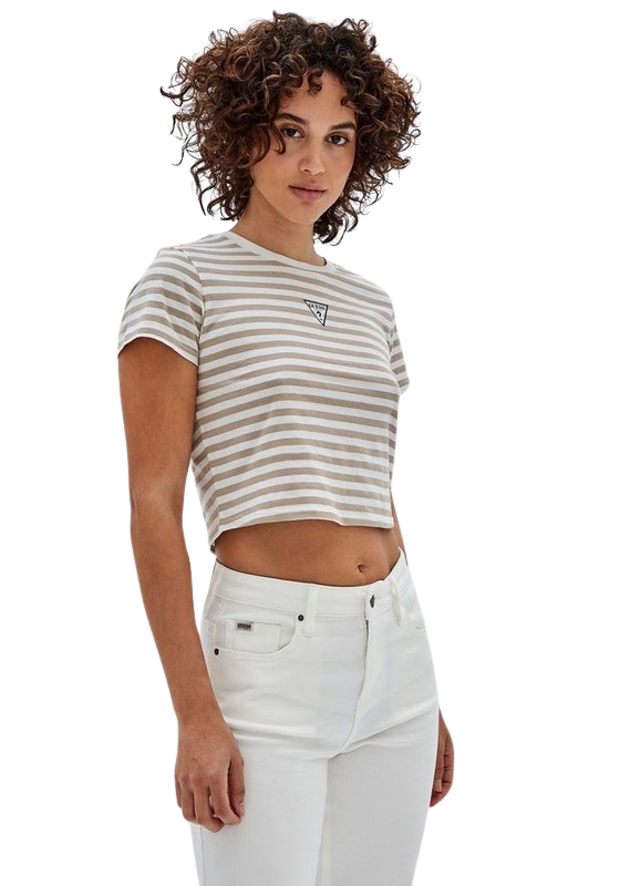 Polera Guess Mujer Graphic Teeshirts Blanco-0