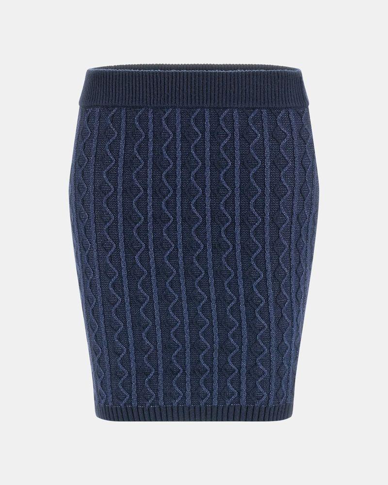 Falda Guess Mujer Tiffany Skirt Swtr Azul-4