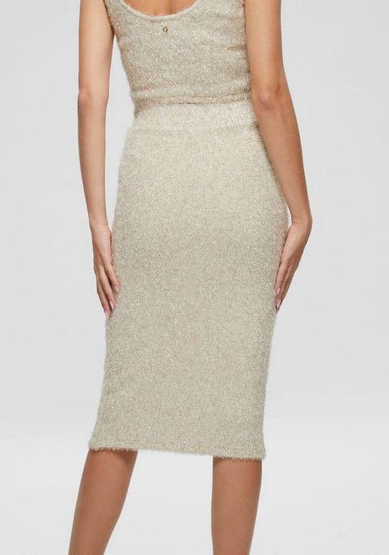 Falda Guess Mujer Tinsley Skirt Crema-2