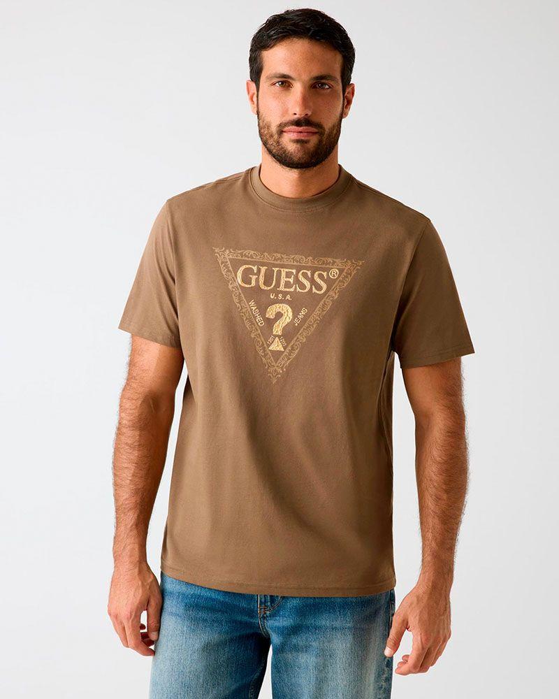 Polera Ss Cn Golden Triangle Tee Marrón-0