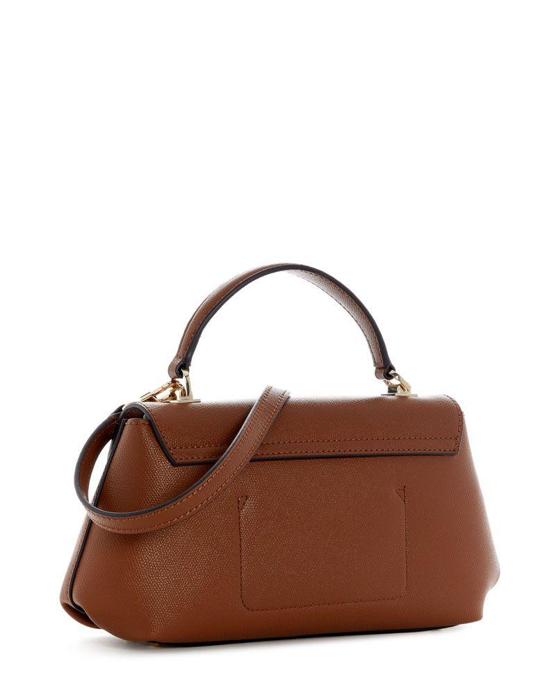 Cartera Amorette Top Handle Flap Marron-1