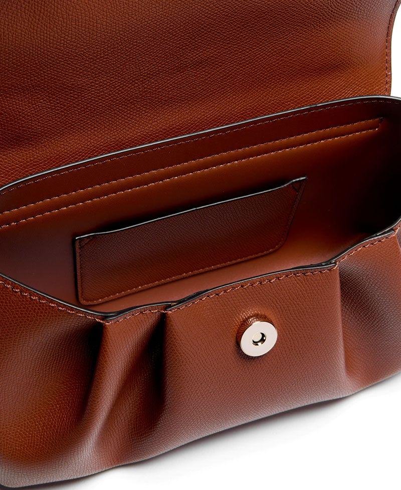Cartera Amorette Top Handle Flap Marron-3