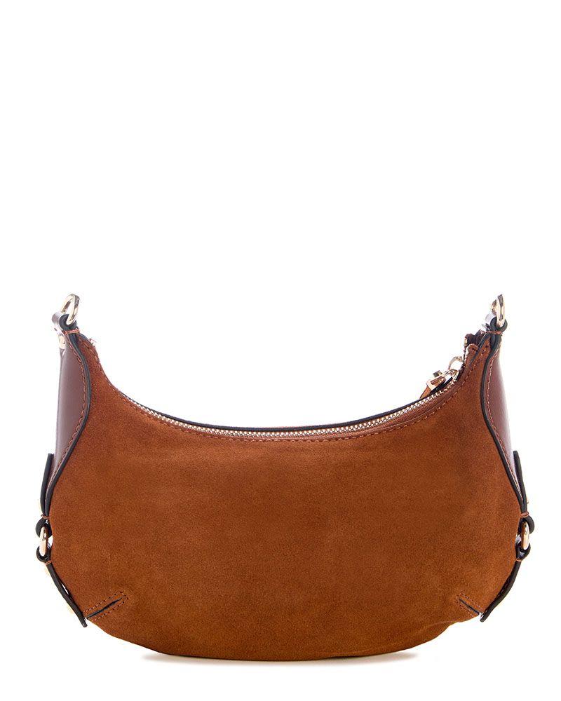 Mini Cartera Guess Mujer Marsha Mini Crossbody Café-2