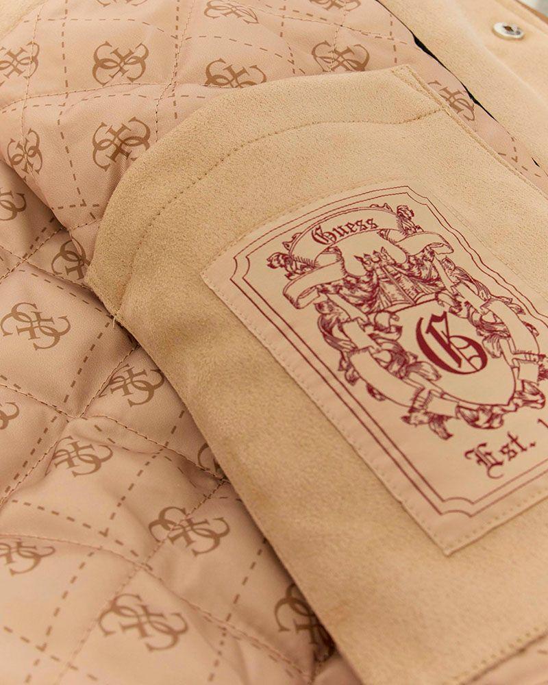 Chaqueta Guess Hombre Varsity Bomber Café-6