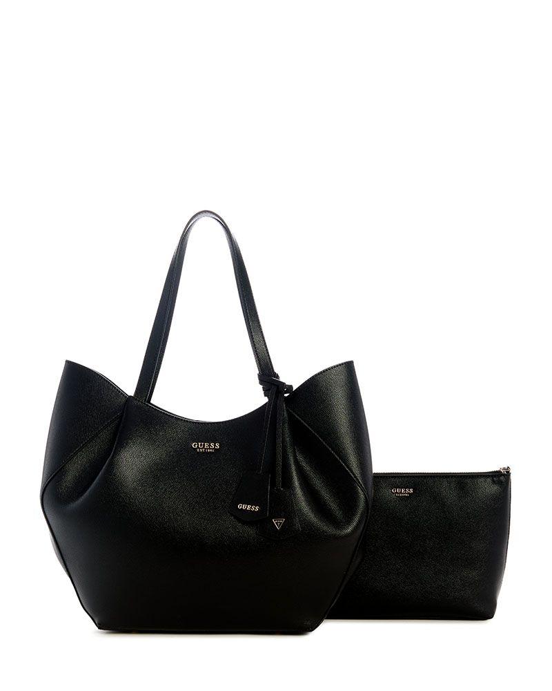Cartera Amorette 2 In 1 Tote Negro-3