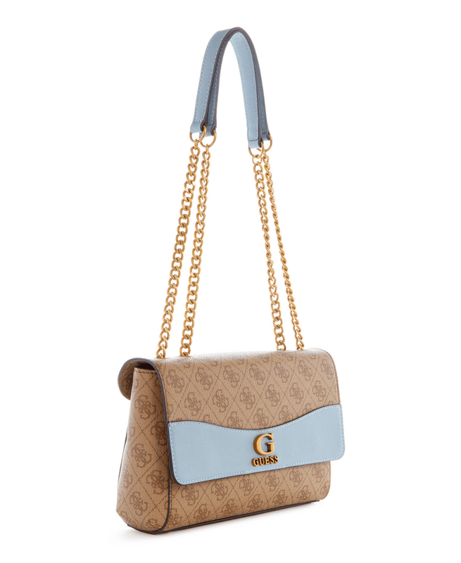 Cartera Guess Mujer Nell Logo Cnvrtble Xbody Flap Lila-1